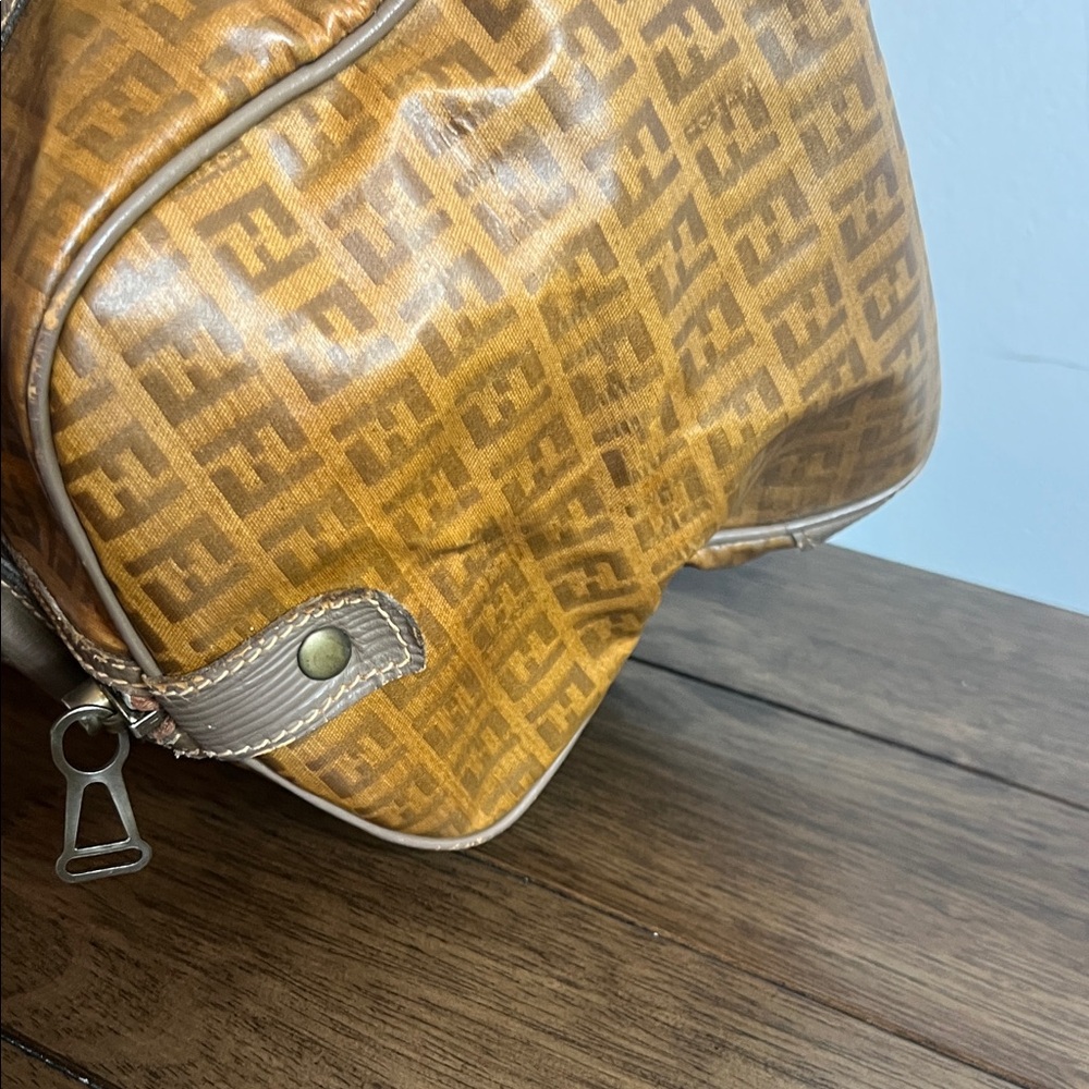 Fendi Tan Monogram Duffel Bag - Picture 12 of 15